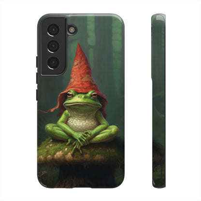 Mystical Journey: Lizard Wizard & Psychedelic Mushroom Frog | Tough Case for iPhone, Samsung, Pixel